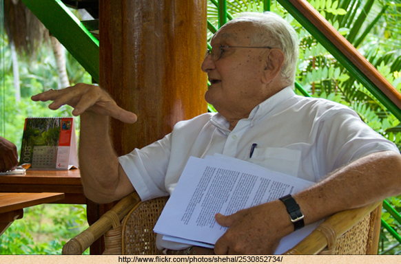 Ray Wijewardene, speaking to friends, in his estate