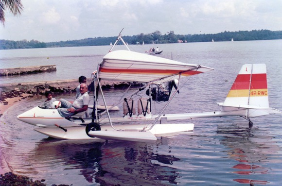 Ray using one of his auto gyros